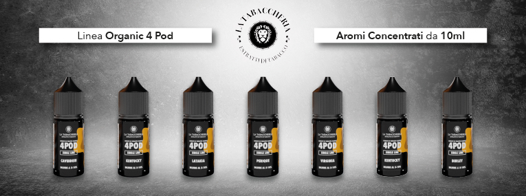 Linea Organic 4pod Single Aromi 10ml La Tabaccheria
